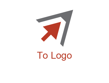 arrow cursor inside pencil tip logo