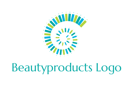 pencils in spiral shape logo