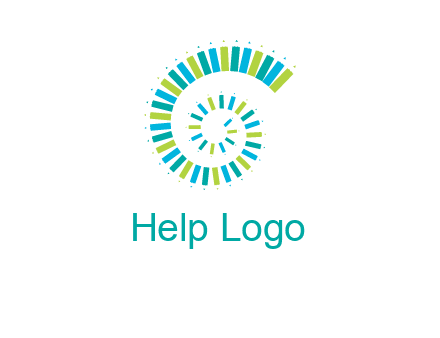 pencils in spiral shape logo
