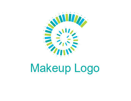 pencils in spiral shape logo