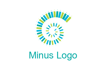 pencils in spiral shape logo