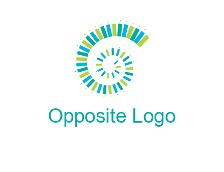 pencils in spiral shape logo