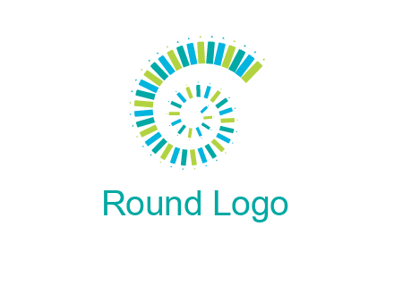 pencils in spiral shape logo