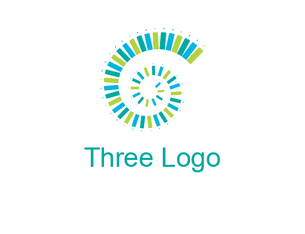 pencils in spiral shape logo