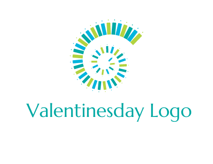 pencils in spiral shape logo