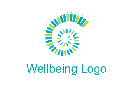 pencils in spiral shape logo