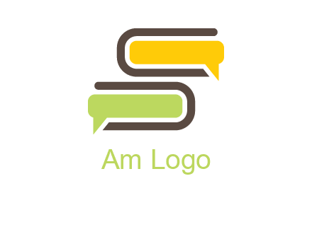 books with chat bubbles logo