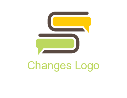 books with chat bubbles logo