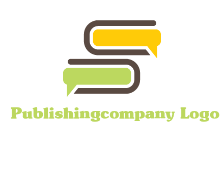 books with chat bubbles logo