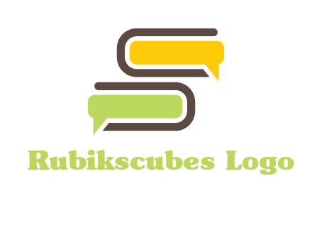 books with chat bubbles logo