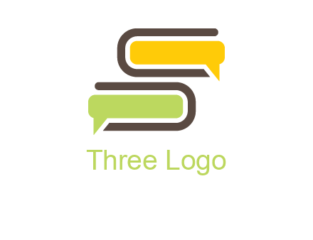books with chat bubbles logo