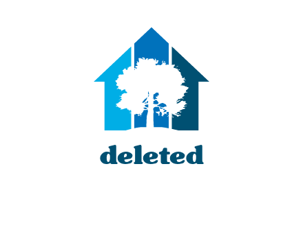 tree in a home logo