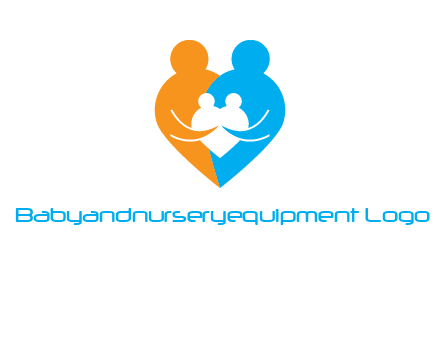 heart shaped family icon