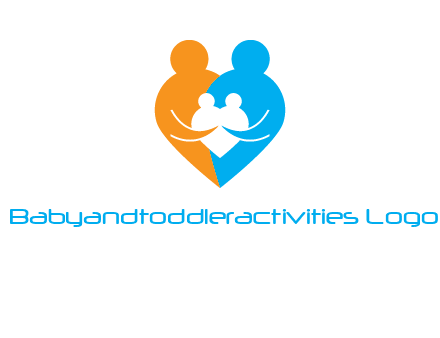 heart shaped family icon