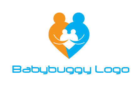 heart shaped family icon