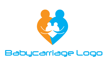 heart shaped family icon