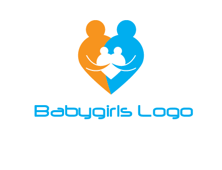 heart shaped family icon