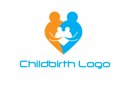 heart shaped family icon
