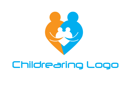 heart shaped family icon
