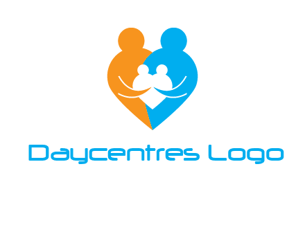 heart shaped family icon