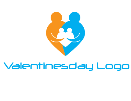 heart shaped family icon