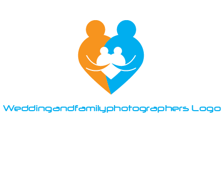 heart shaped family icon