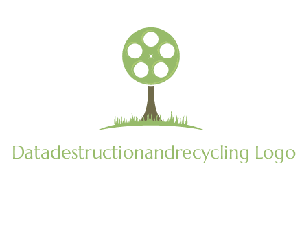 film reel on tree logo