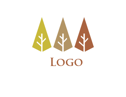 abstract shape trees logo