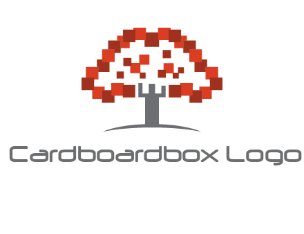 square pixels tree icon