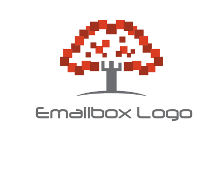 square pixels tree icon