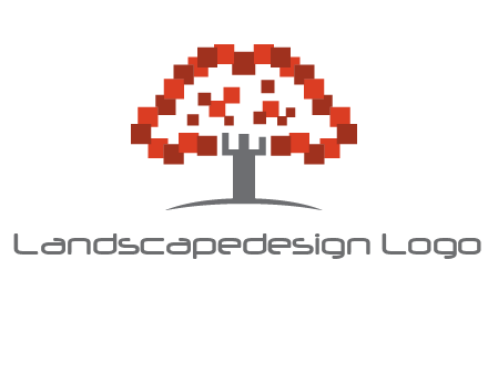 square pixels tree icon
