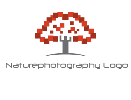 square pixels tree icon