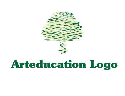 scribble tree logo