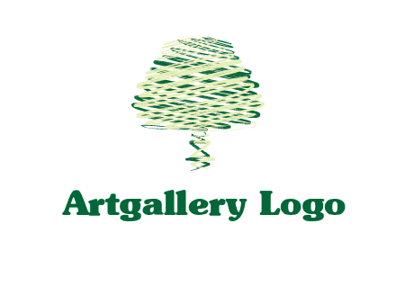 scribble tree logo