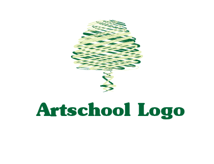 scribble tree logo