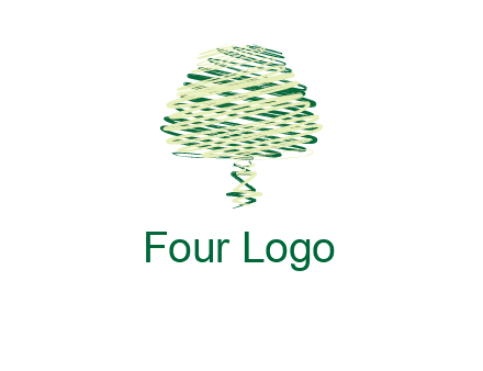 scribble tree logo