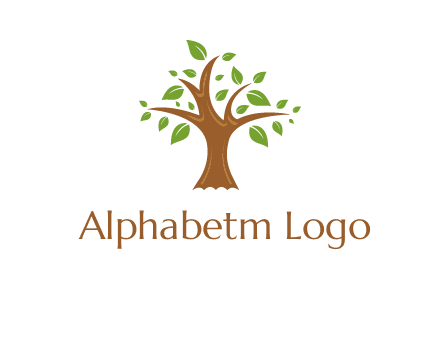 tree with leaves logo