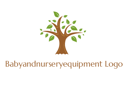tree with leaves logo