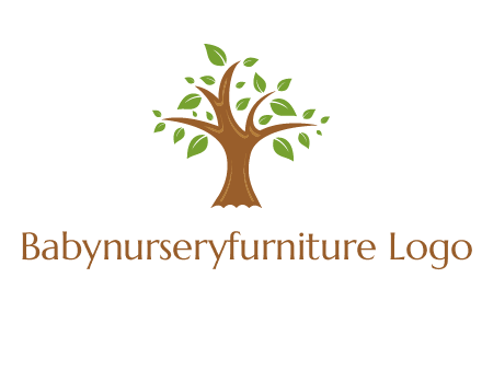 tree with leaves logo