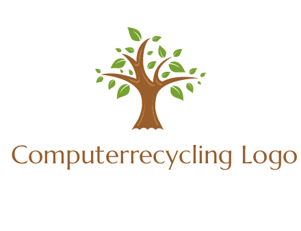tree with leaves logo