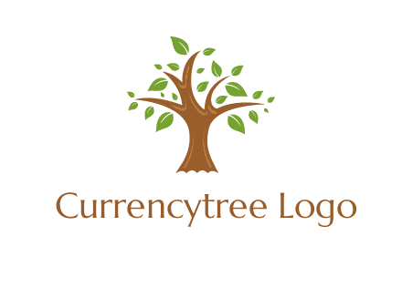 tree with leaves logo