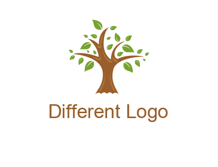 tree with leaves logo