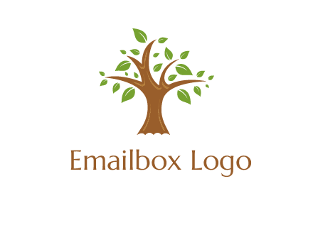 tree with leaves logo