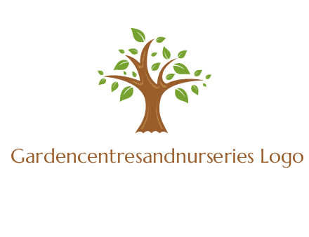 tree with leaves logo
