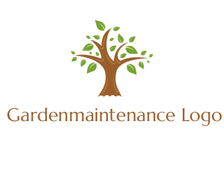 tree with leaves logo