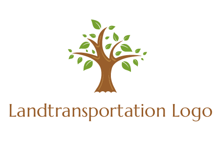 tree with leaves logo