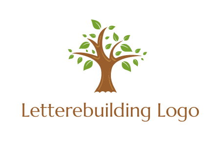 tree with leaves logo