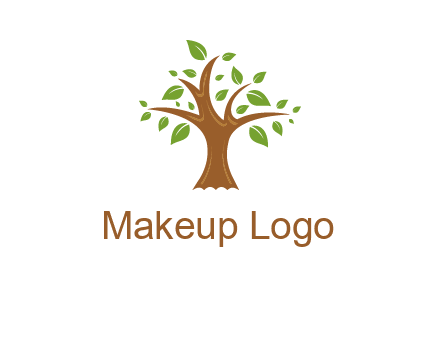 tree with leaves logo