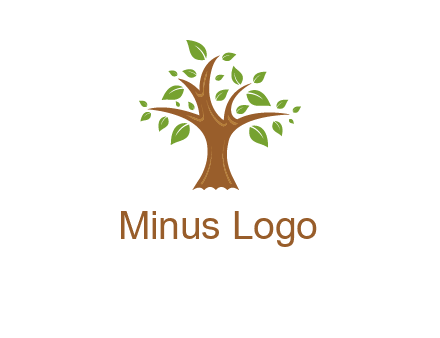 tree with leaves logo