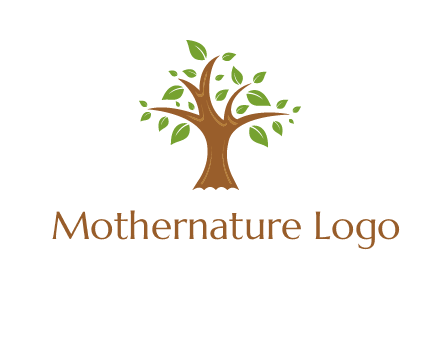 tree with leaves logo